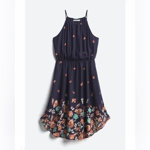 Collective Concepts Tiggy Dress. Knee length halter spaghetti strap.